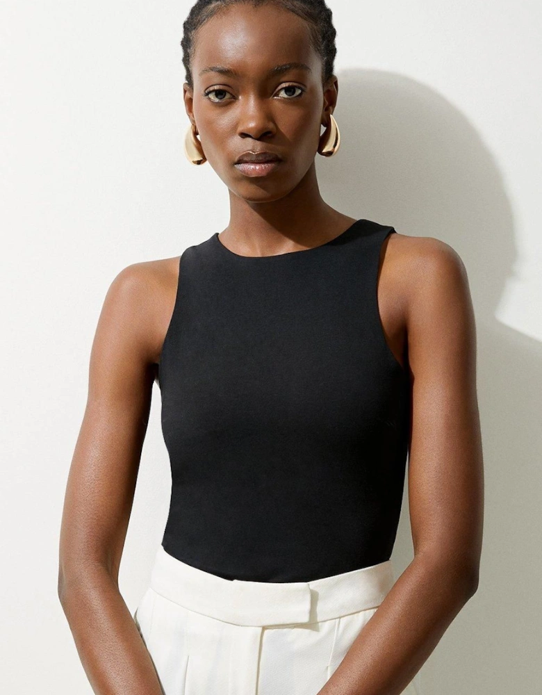 Stretch Cotton Racer Vest