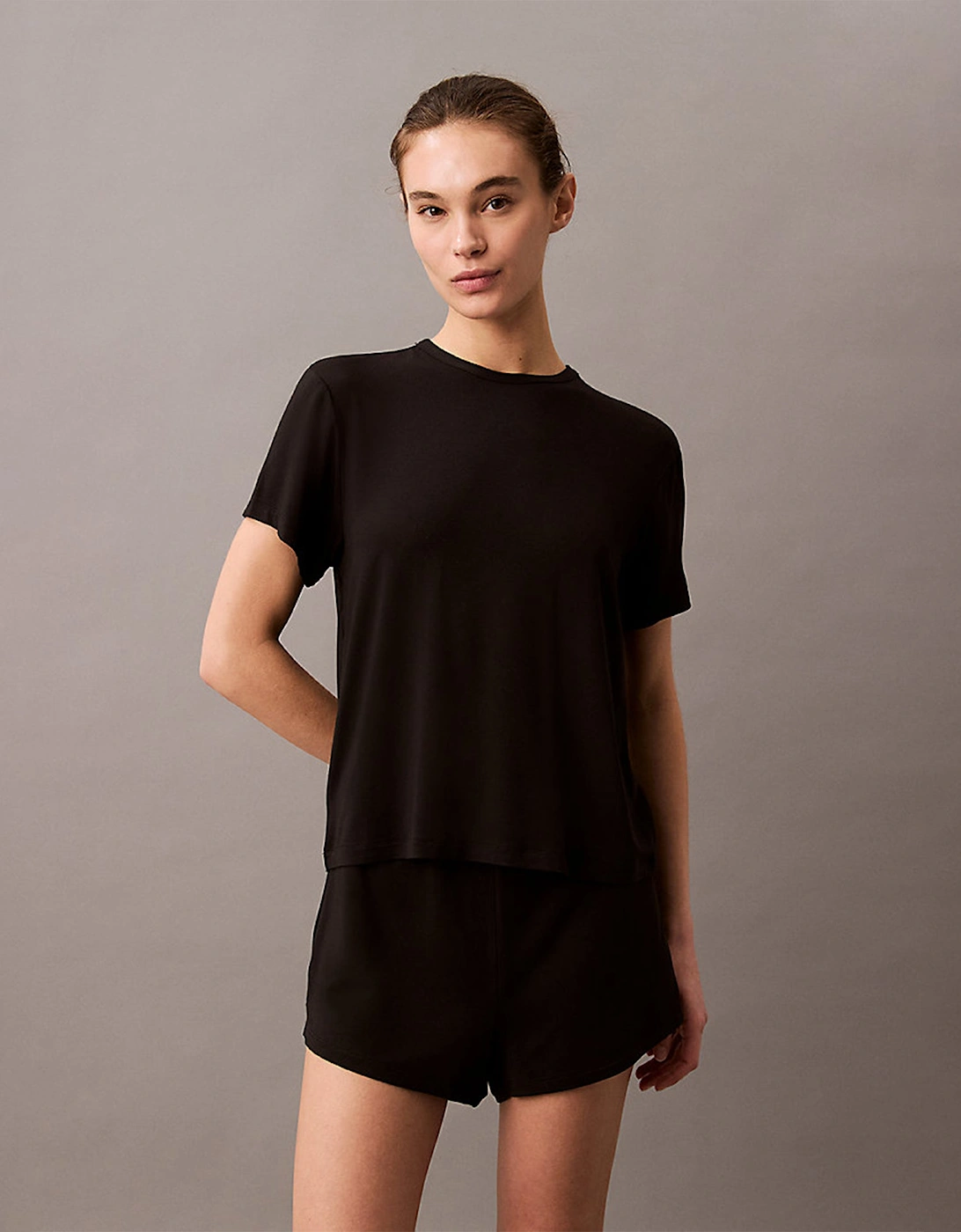 ULTRA SOFT MODAL Womens Lounge T-Shirt Black