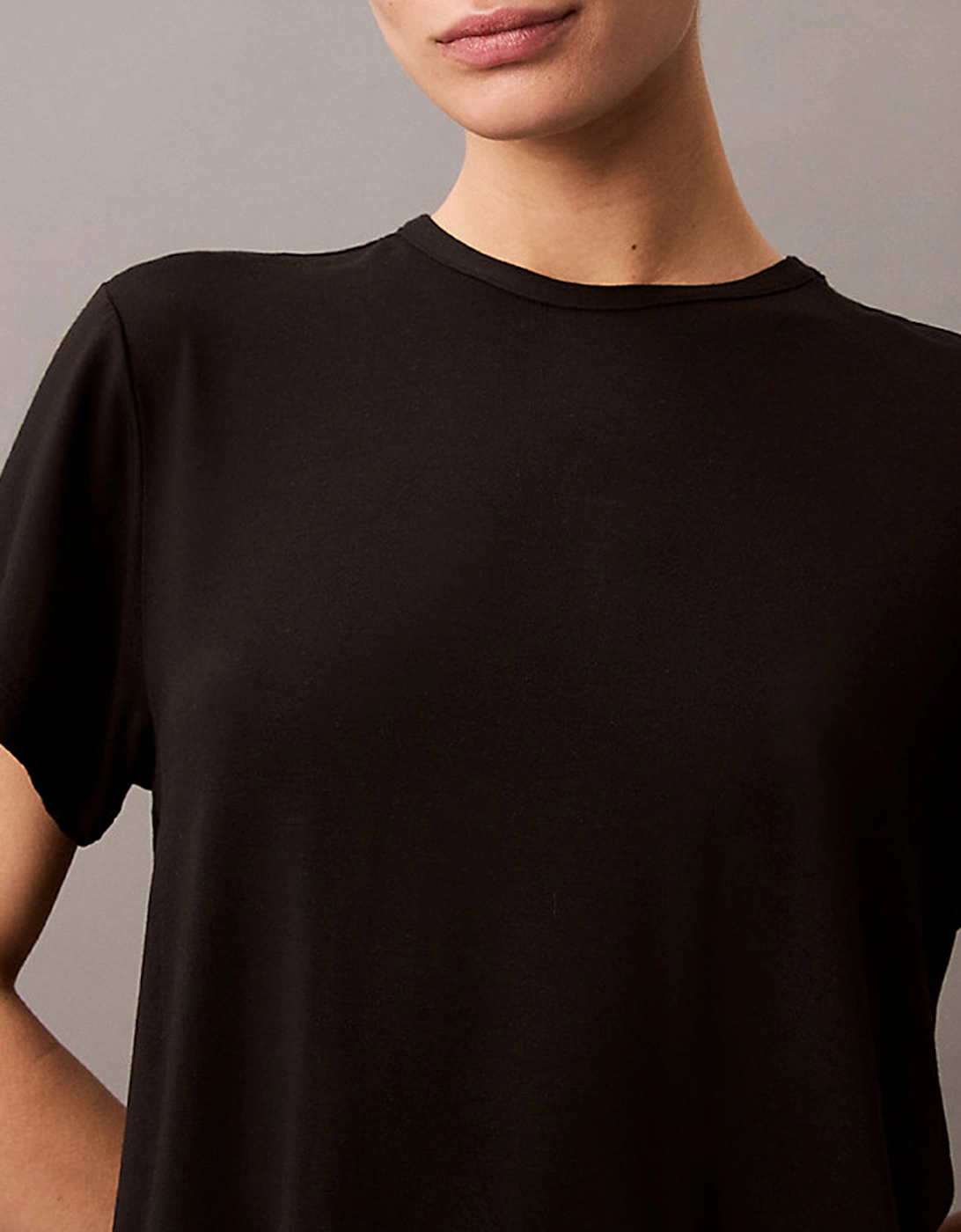 ULTRA SOFT MODAL Womens Lounge T-Shirt Black