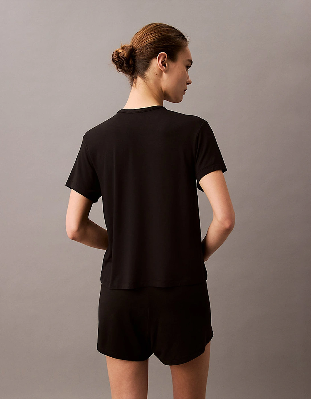 ULTRA SOFT MODAL Womens Lounge T-Shirt Black