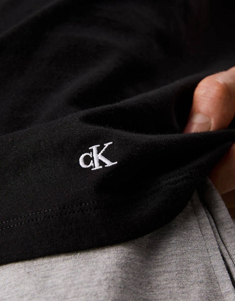 100% COTTON 3 Pack Mens T-Shirts Black/Grey Heather/White