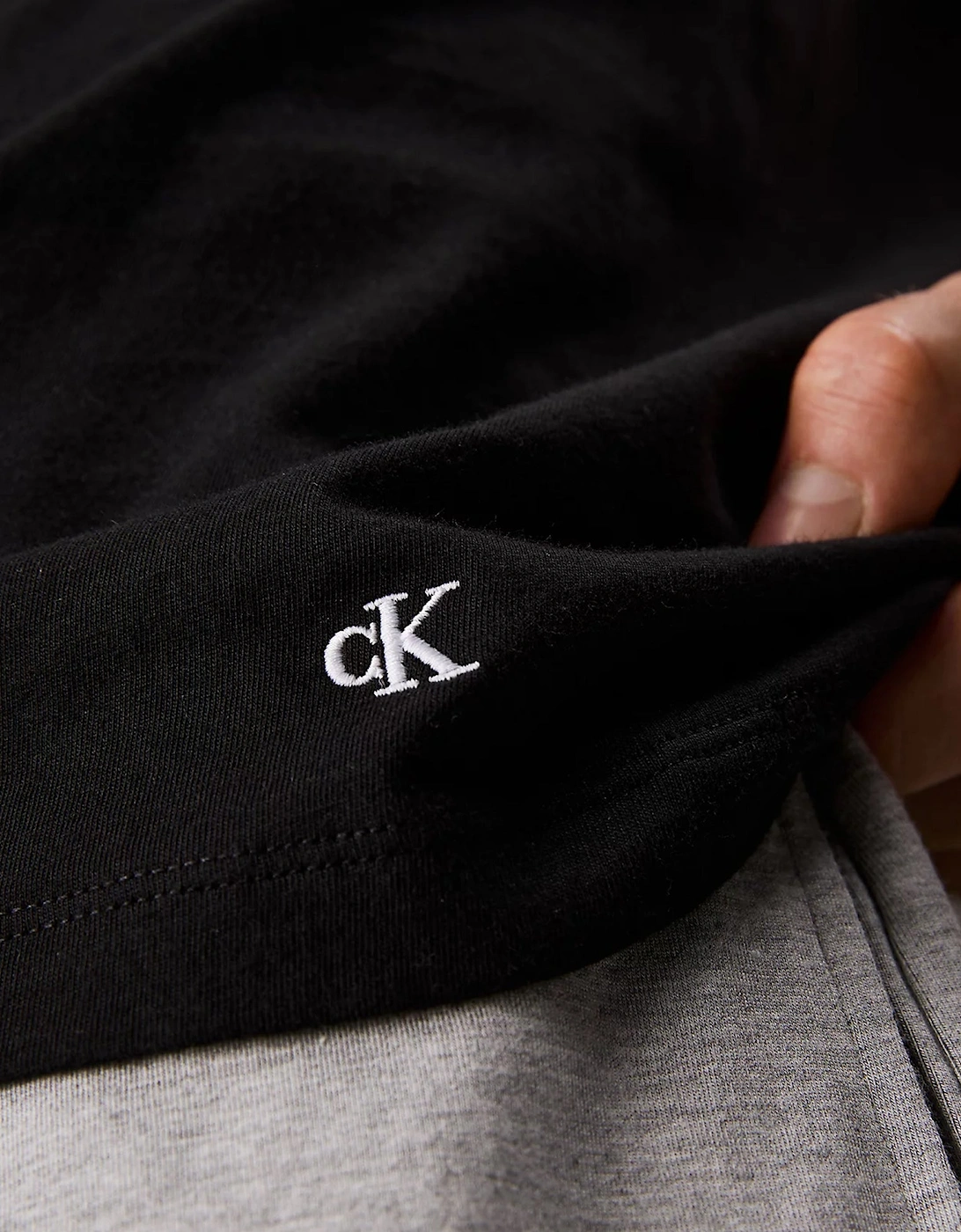 100% COTTON 3 Pack Mens T-Shirts Black/Grey Heather/White