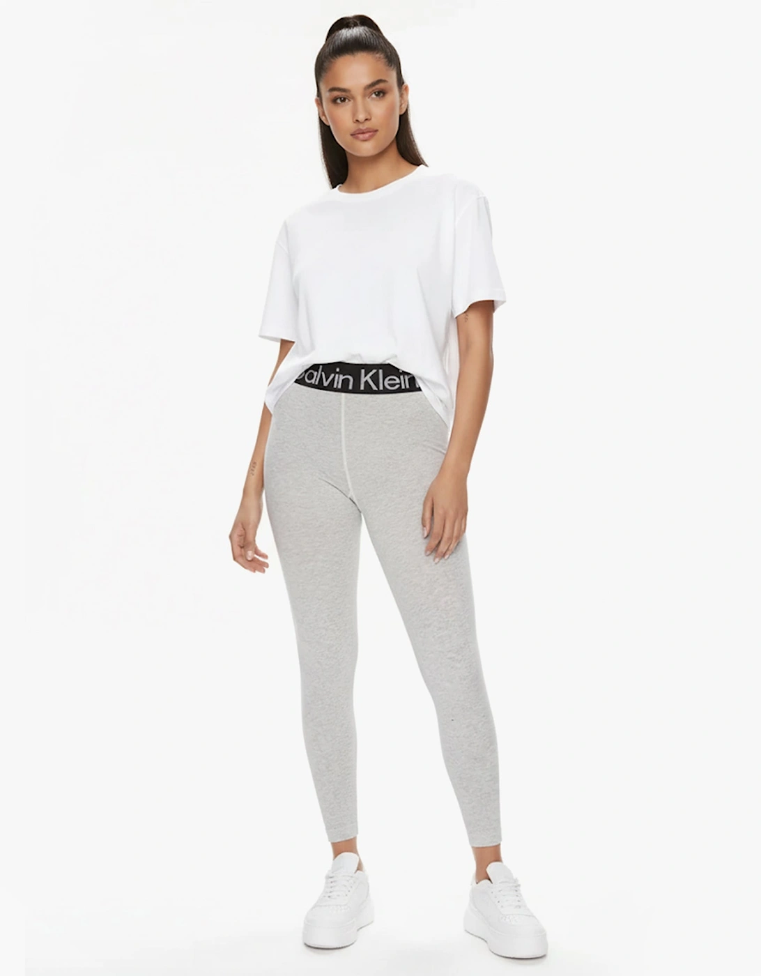 LOGO Waist Leggings Grey