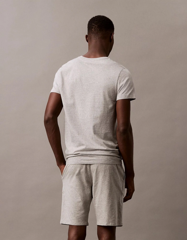 100% COTTON 3 Pack Mens T-Shirts Black/Grey Heather/Glacier