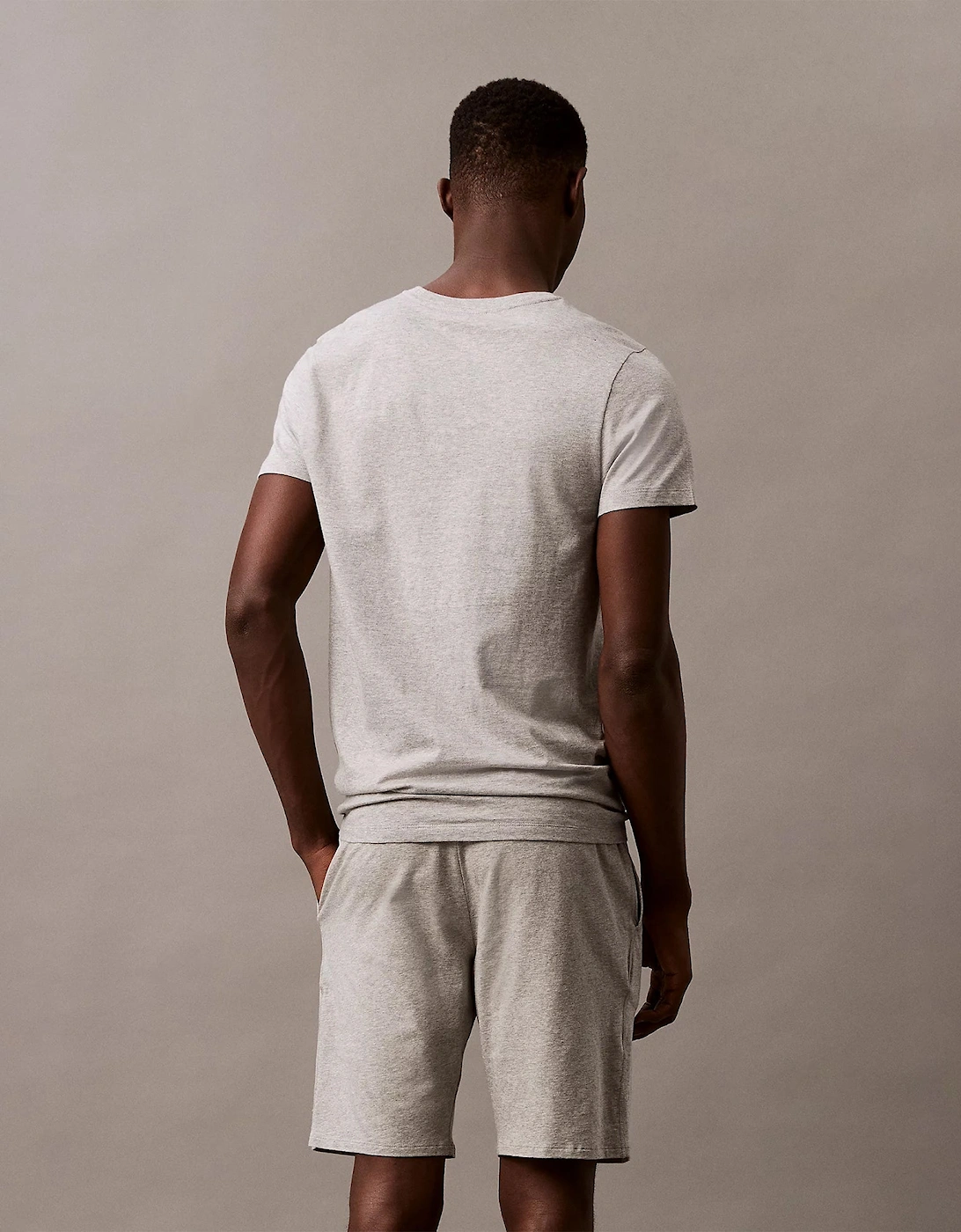 100% COTTON 3 Pack Mens T-Shirts Black/Grey Heather/Glacier