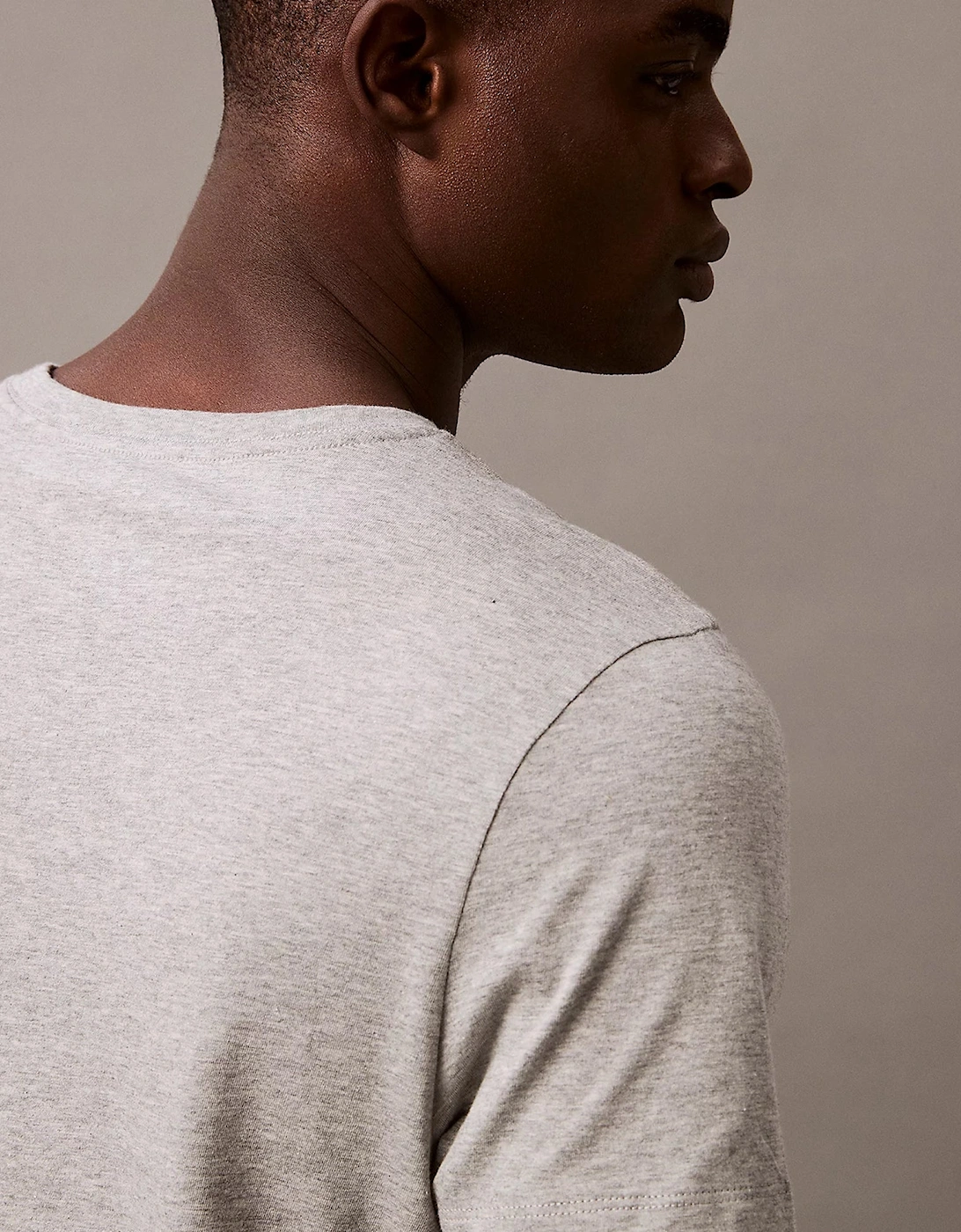 100% COTTON 3 Pack Mens T-Shirts Black/Grey Heather/Glacier