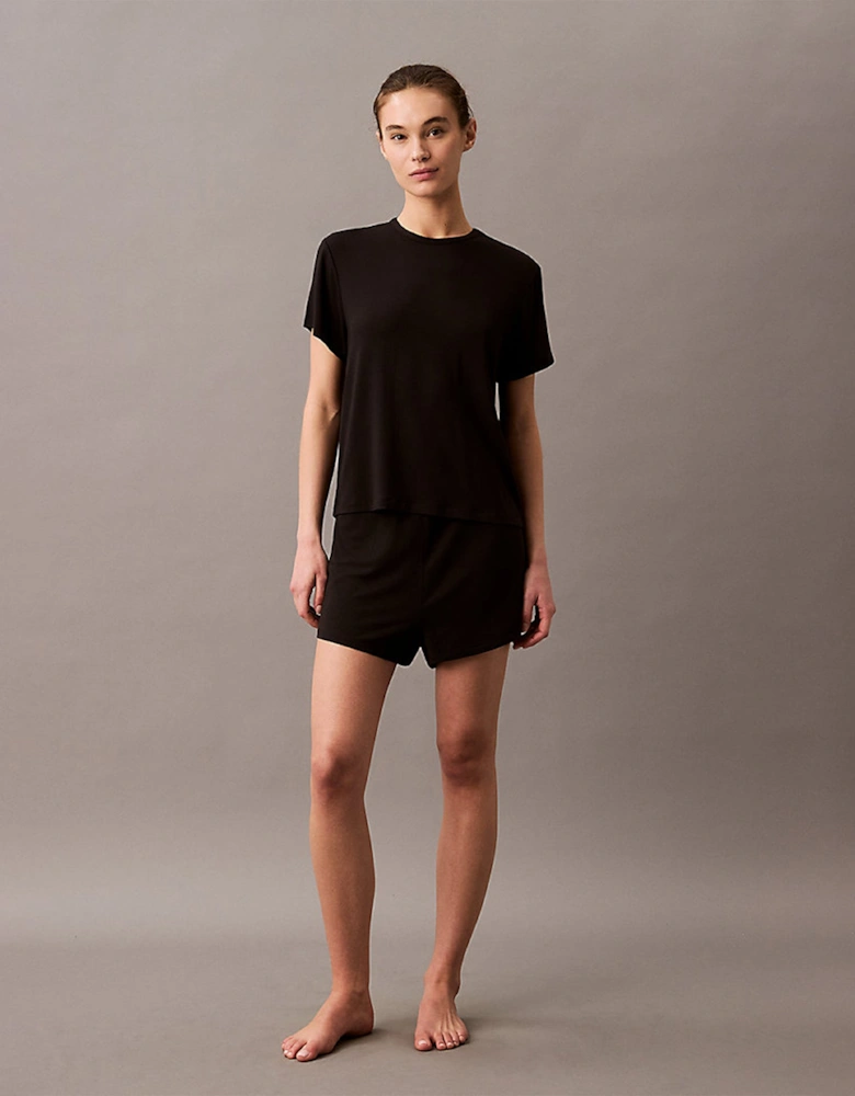ULTRA SOFT MODAL Womens Lounge T-Shirt Black