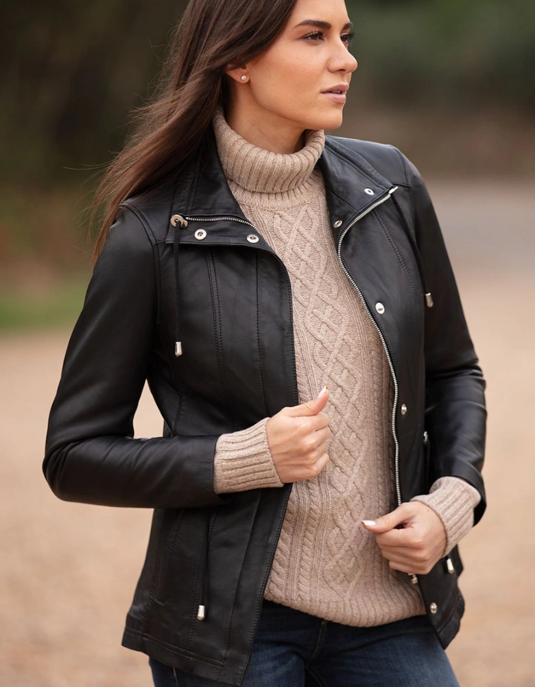 Versatile Real Leather Casual Jacket