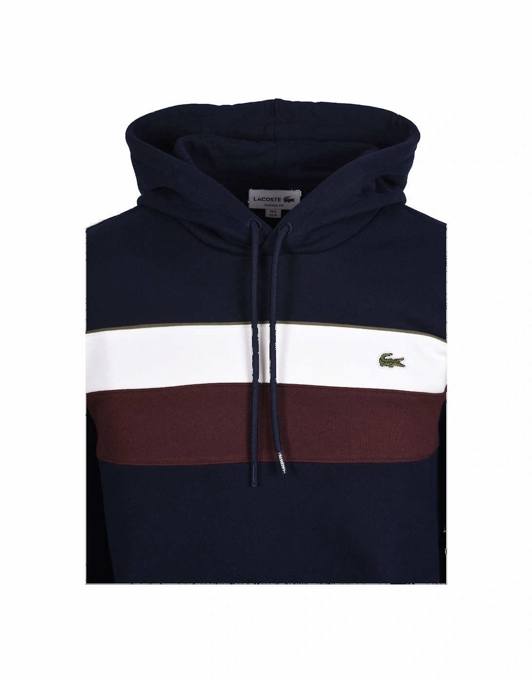 Colour-Block Sweatshirt Navy/Cream/Brown