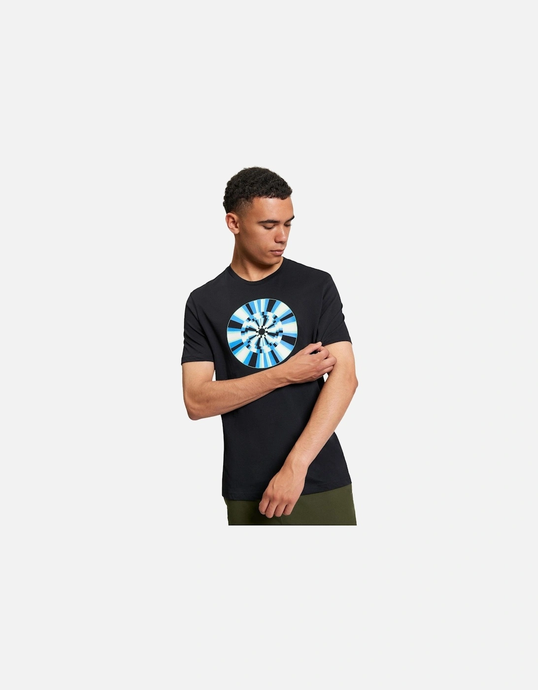 Mens Disk Target Graphic Short Sleeve T-Shirt, 2 of 1