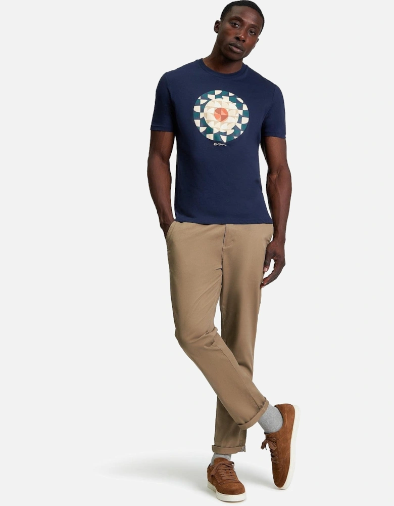 Mens Geo Target Graphic Short Sleeve T-Shirt