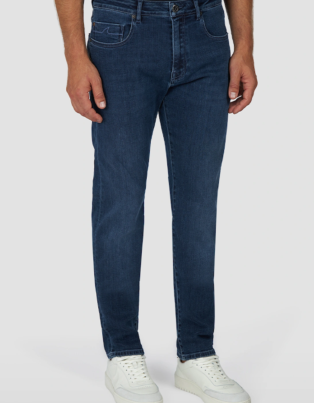 Men's Paul & Shark Comfort Rivet Stretch Denim Jeans - Blue - Size: 50 34"