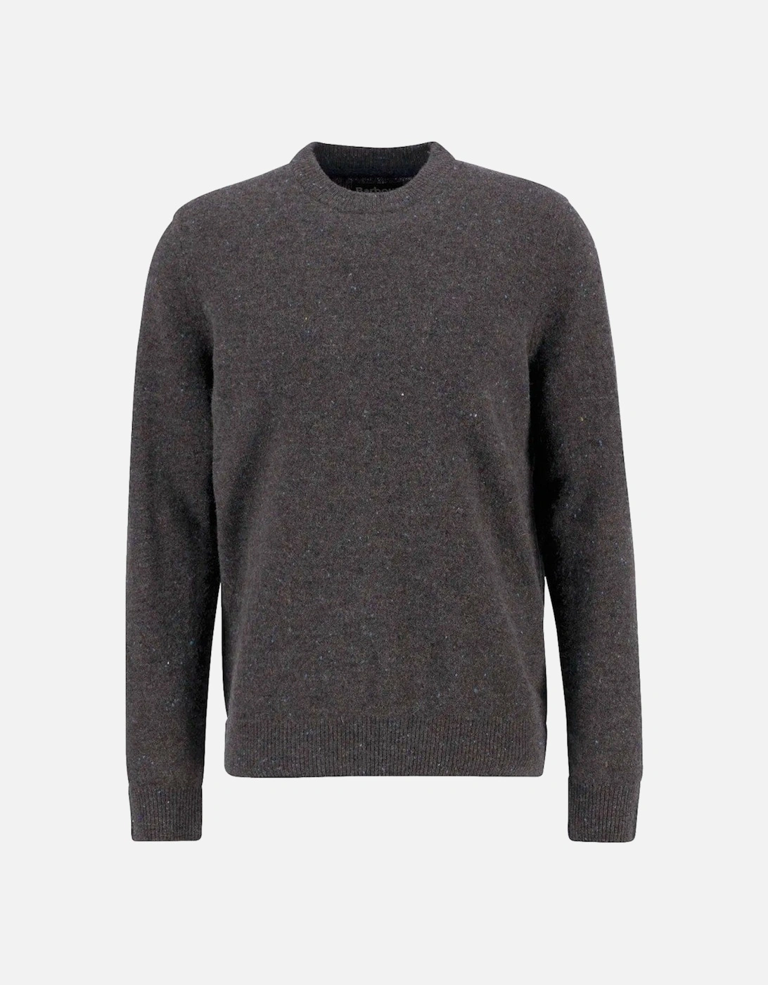 Men's Barbour Tainsbury Crew Neck Sweater BR17  Brown - Grey - Size: 42