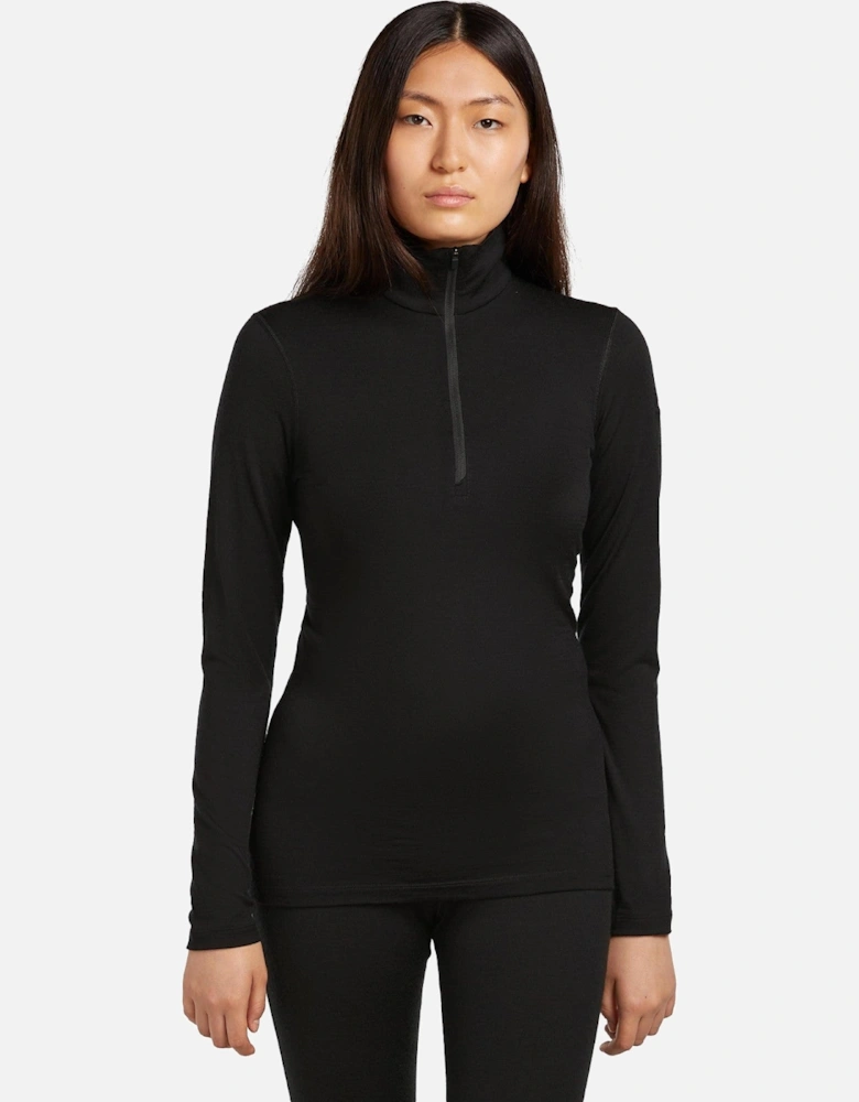 Womens Oasis Half Zip Thermal Long Sleeve T-Shirt