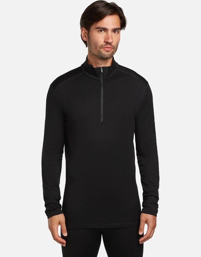 Mens Tech Long Sleeve Half Zip Long Sleeve T-Shirt