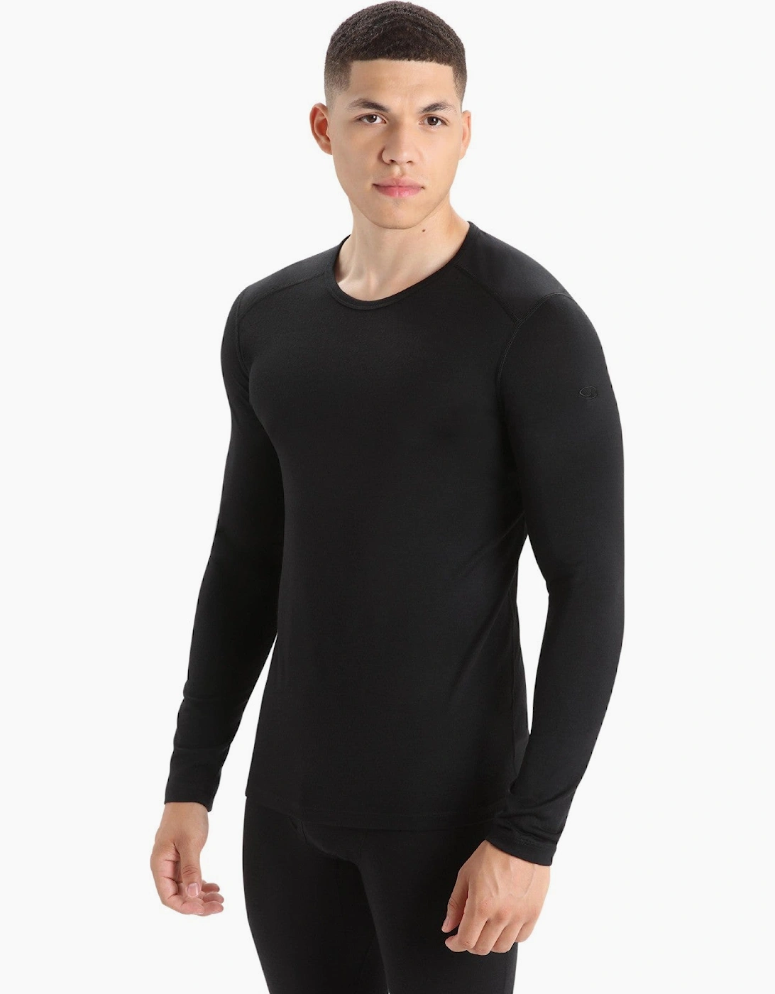 Men's Icebreaker Mens Oasis Long Sleeve Baselayer Top - Black - Size: M