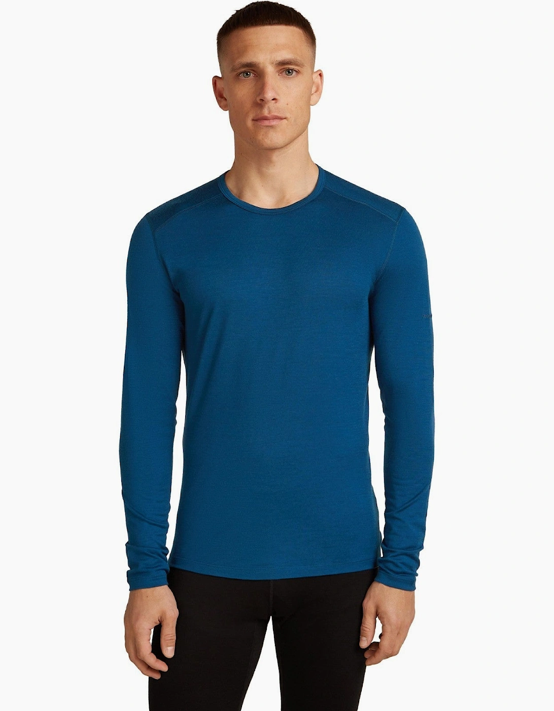 Men's Icebreaker Mens Oasis Long Sleeve Baselayer Top - Atlantis - Size: L