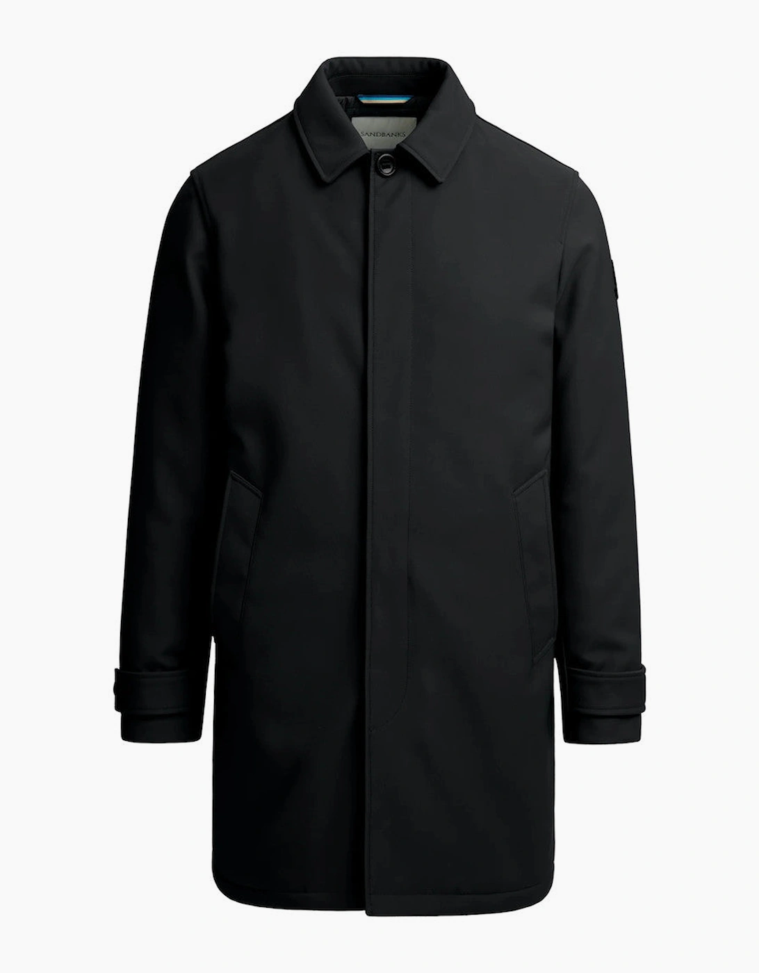 Men's Sandbanks Quilted Mac Black - Size: 40/Regular
