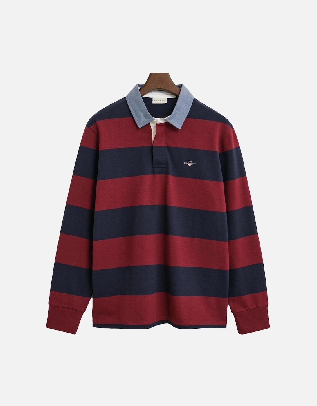 Striped Chambray Heavy Rugger, Plumped Red, 2 of 1