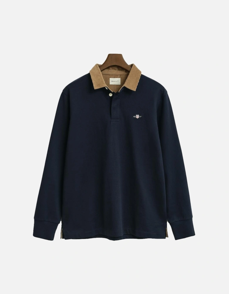 Cord Collar Heavy Rugger, Evening Blue