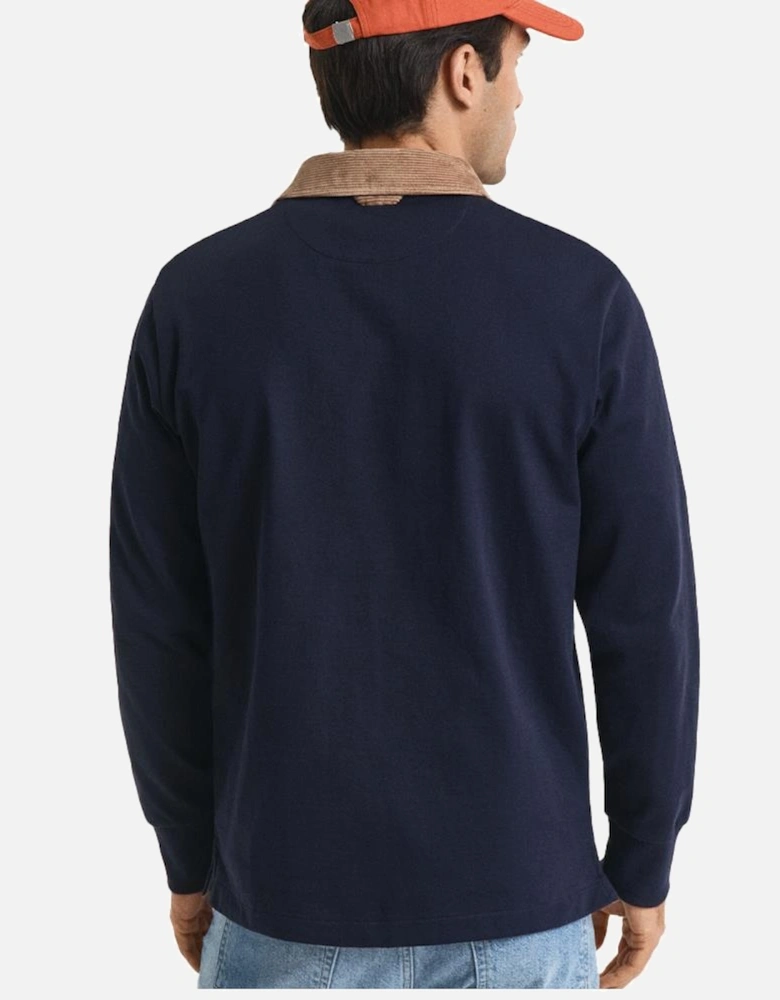 Cord Collar Heavy Rugger, Evening Blue