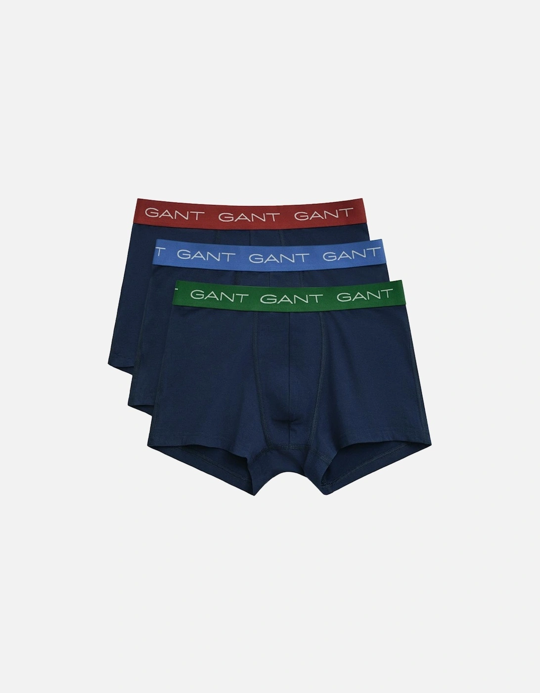 3-Pack Boxer Trunks, Marine, 2 of 1