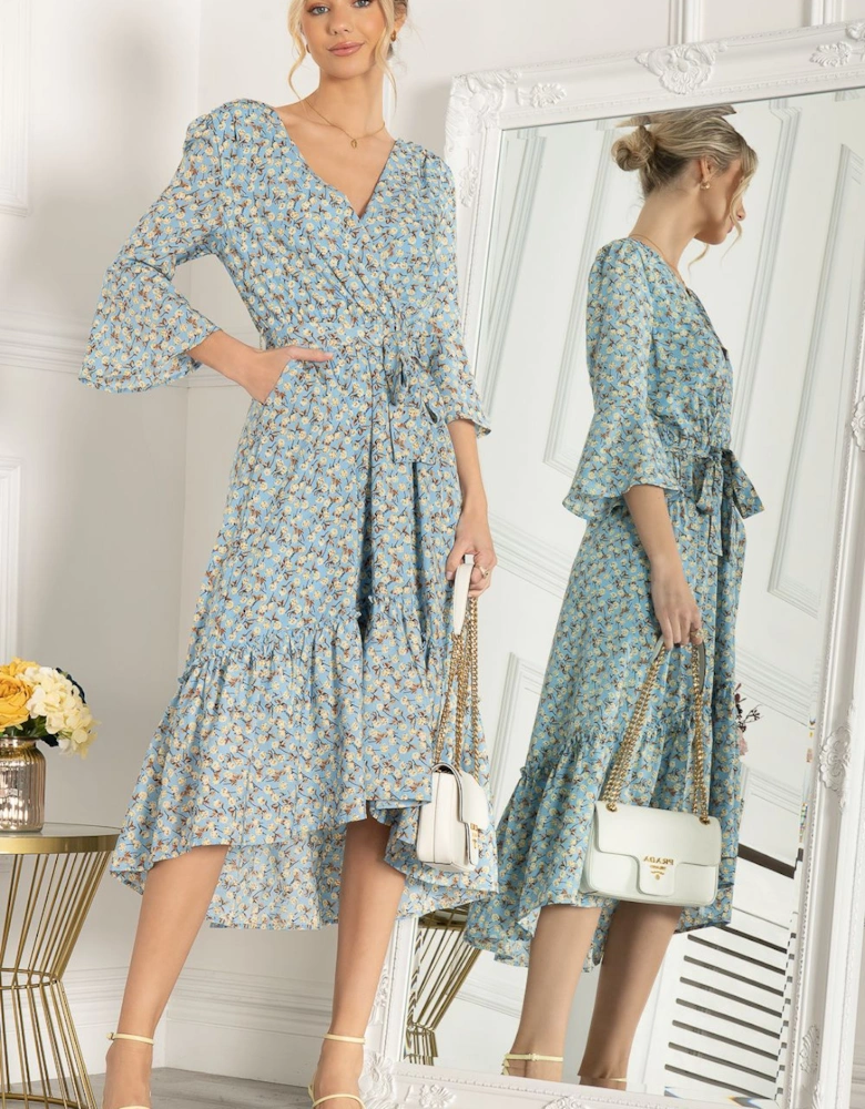 Geelan Tiered Hem Maxi Dress