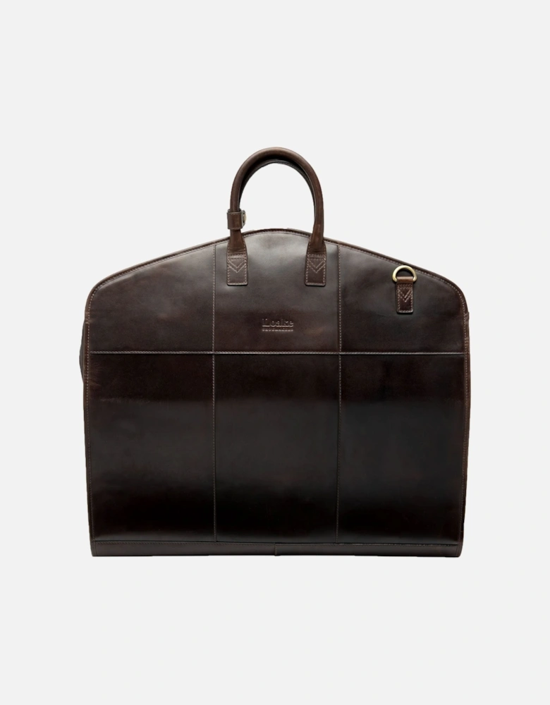 London Suit Carrier Dark Brown Leather