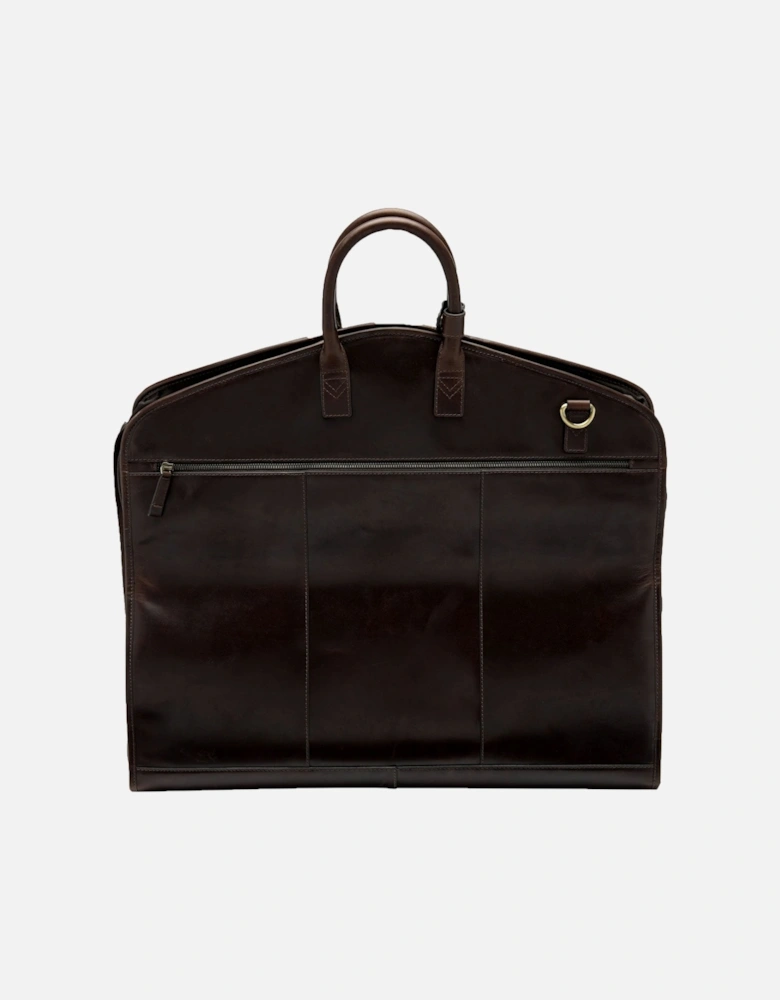London Suit Carrier Dark Brown Leather