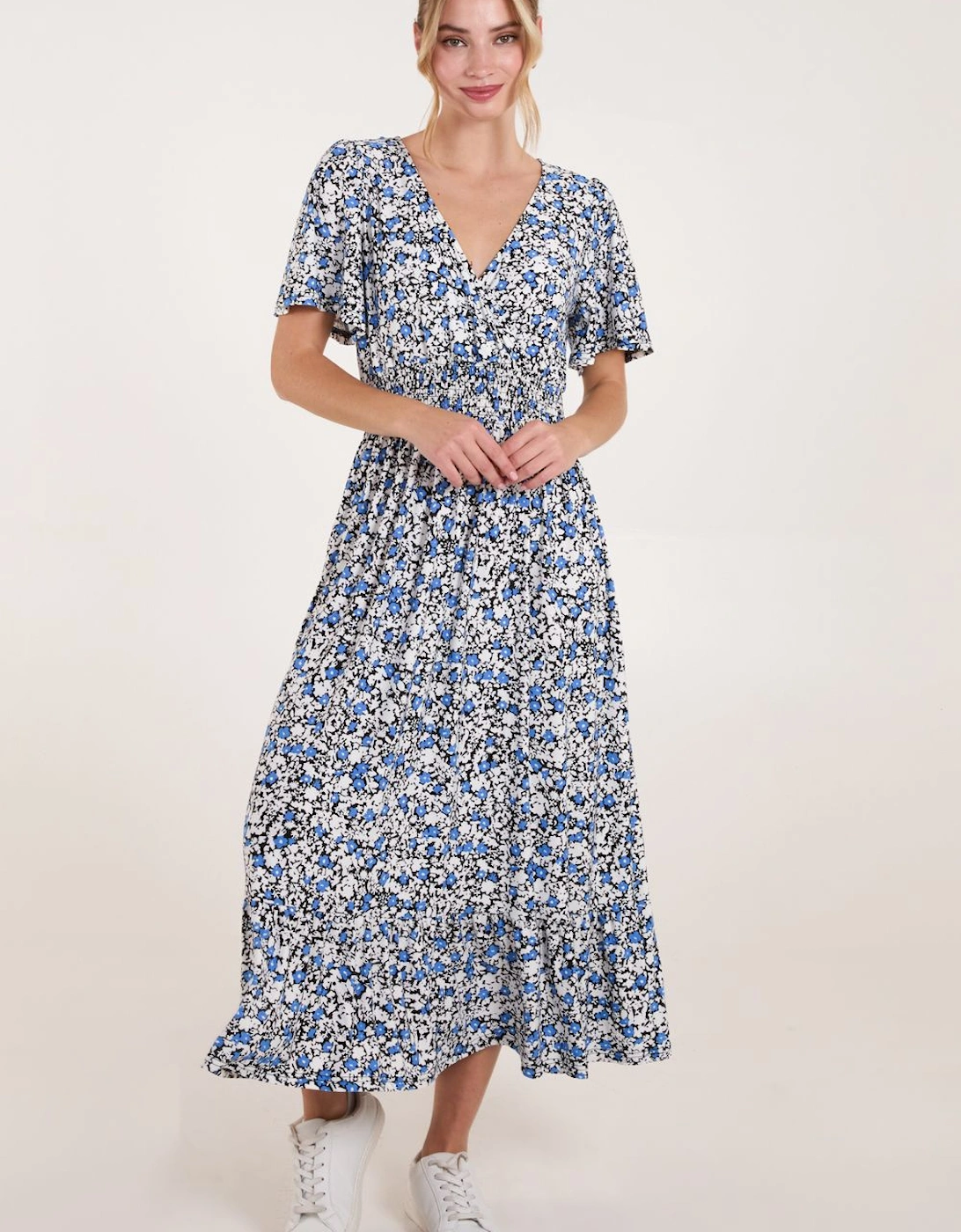 Floral Wrap Front Maxi Dress, 2 of 1
