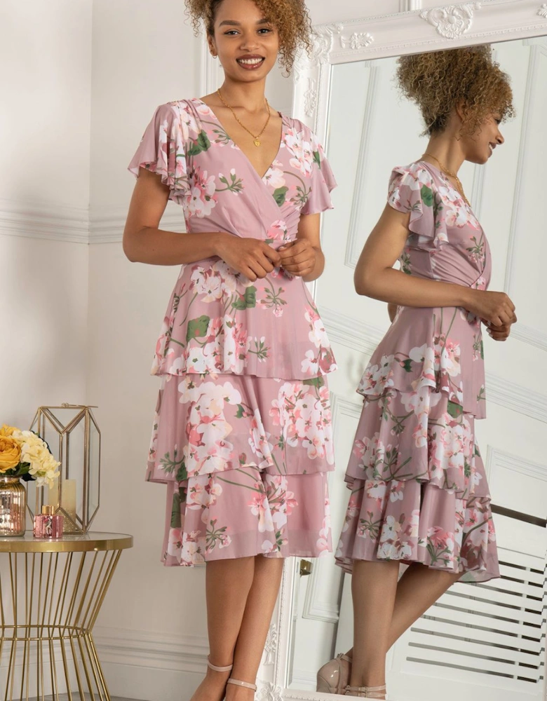 Gabielle Tiered Midi Dress