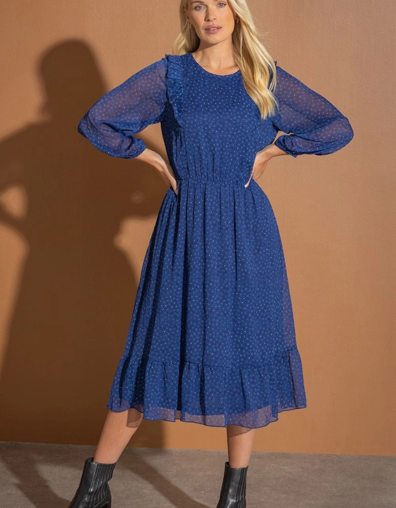 Floral Print Chiffon Dress