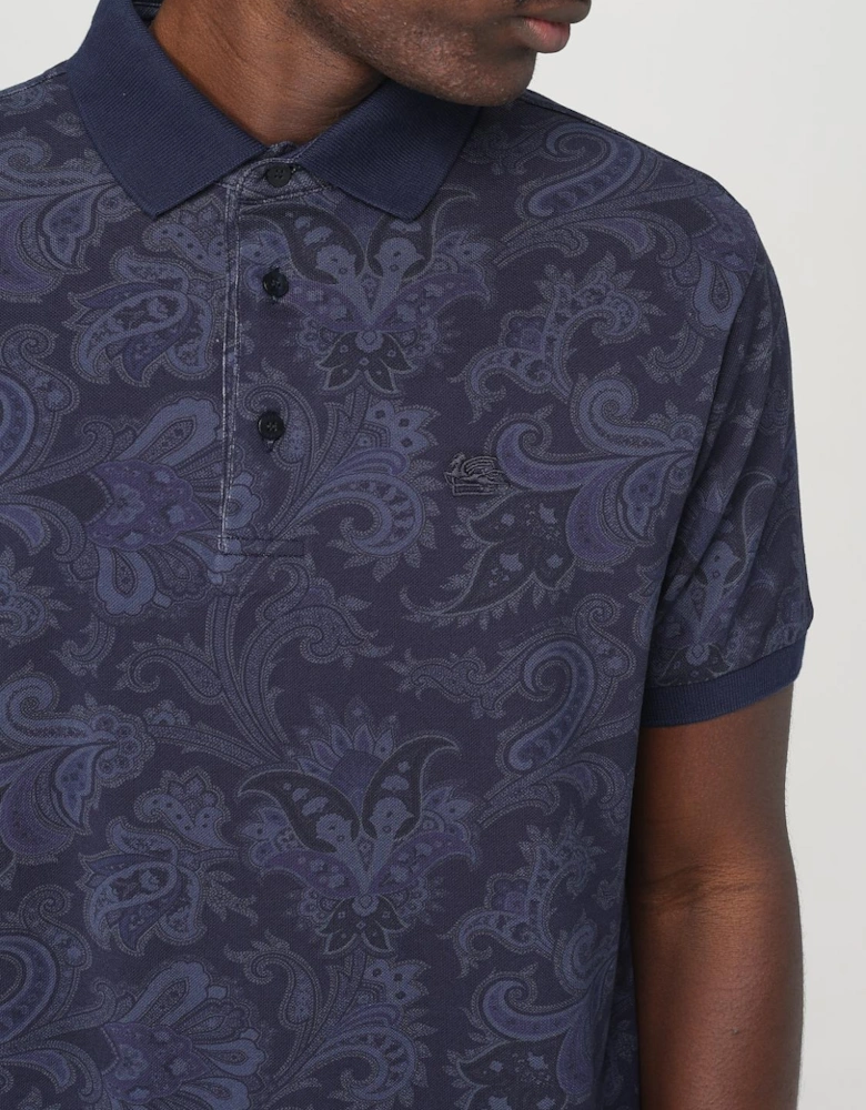 Paisley Print Polo Shirt