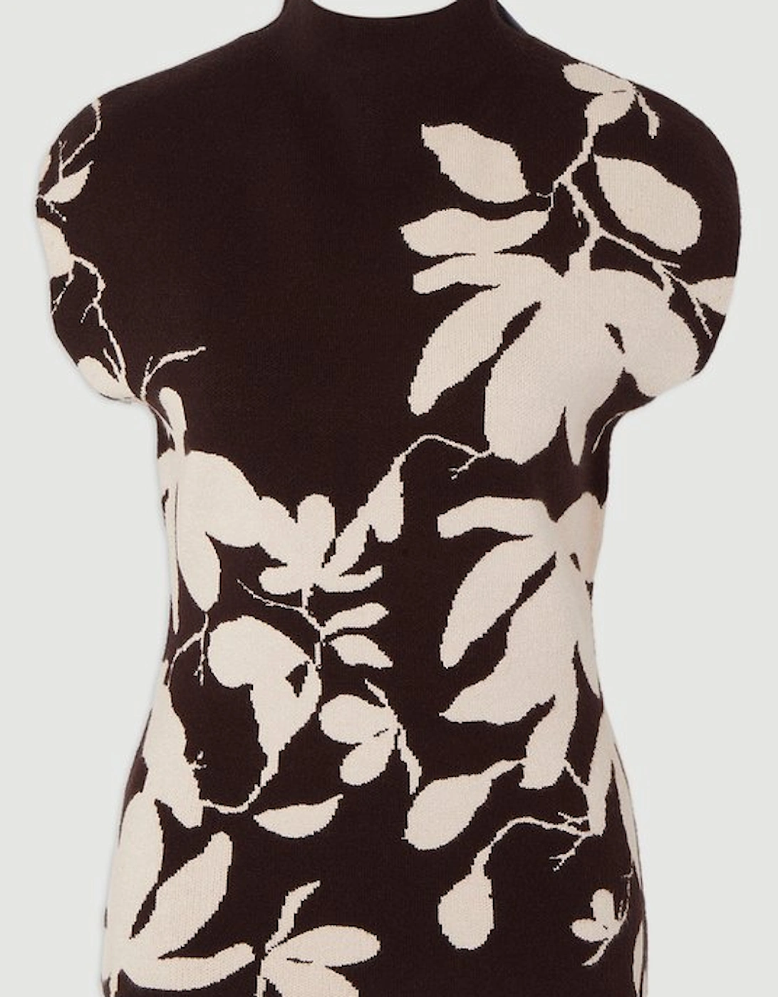 Jacquard Floral Knitted Top