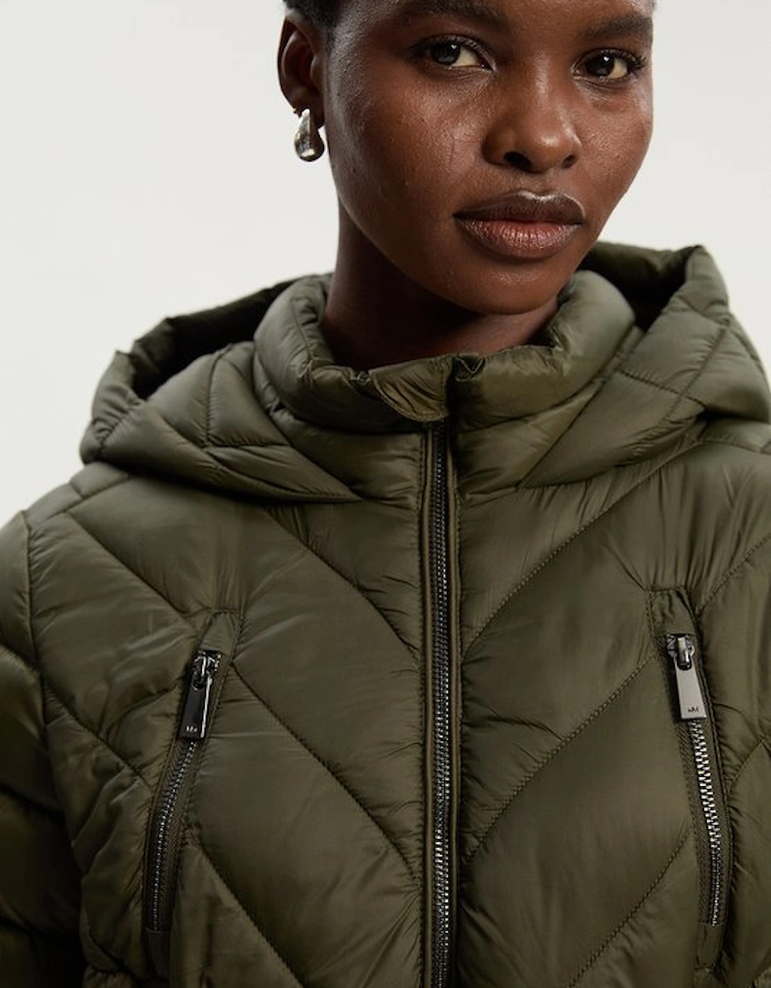 Petite Lightweight Knee Length Packable Coat
