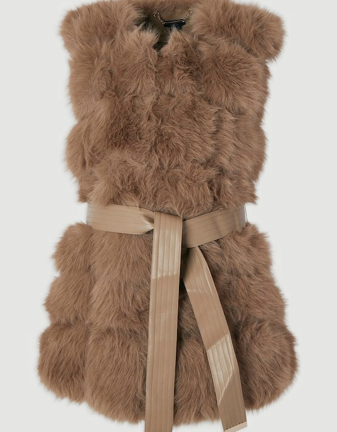 Petite Faux Fur Panelled Gilet