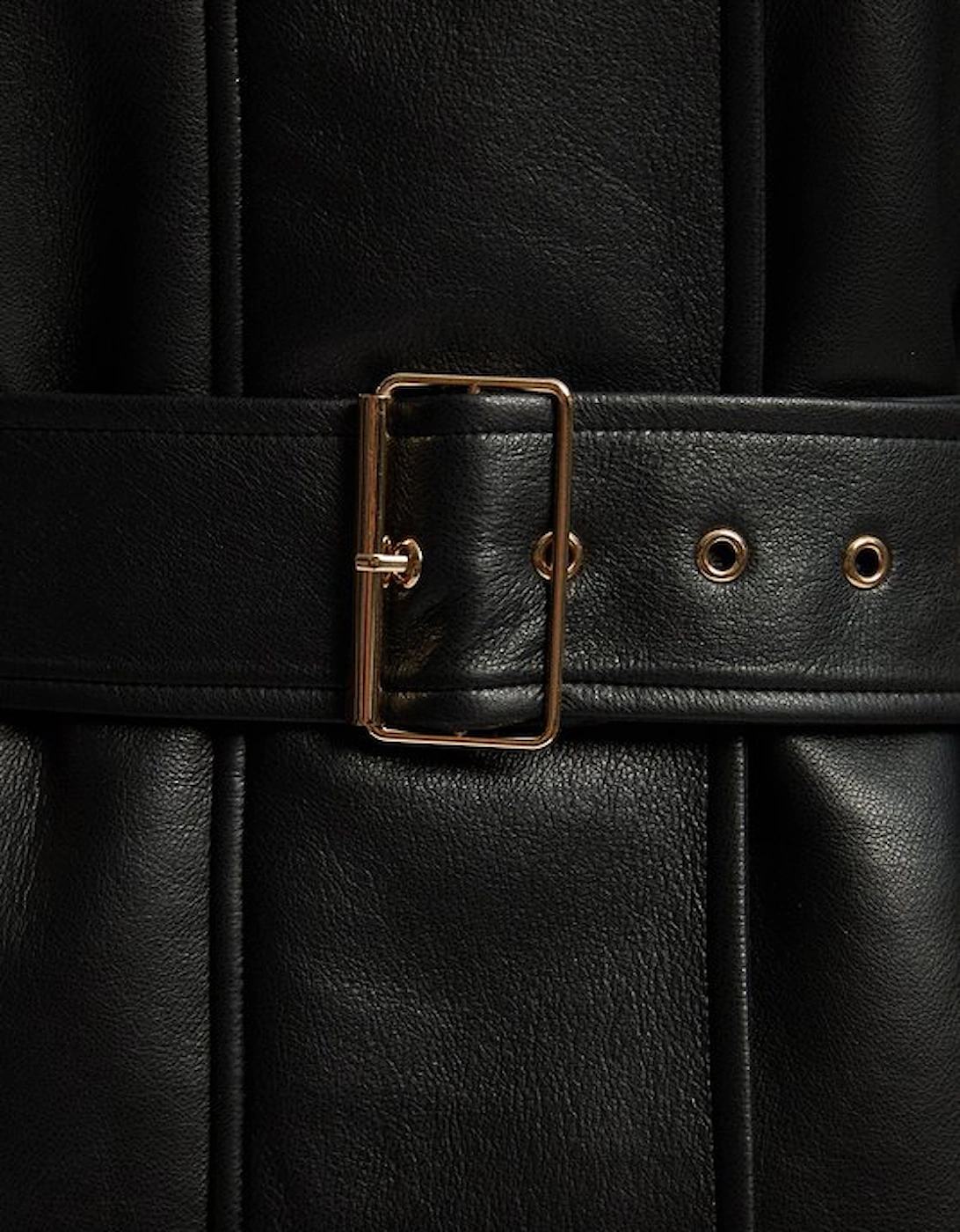 Plus Size Faux Fur Aviator Longline Coat