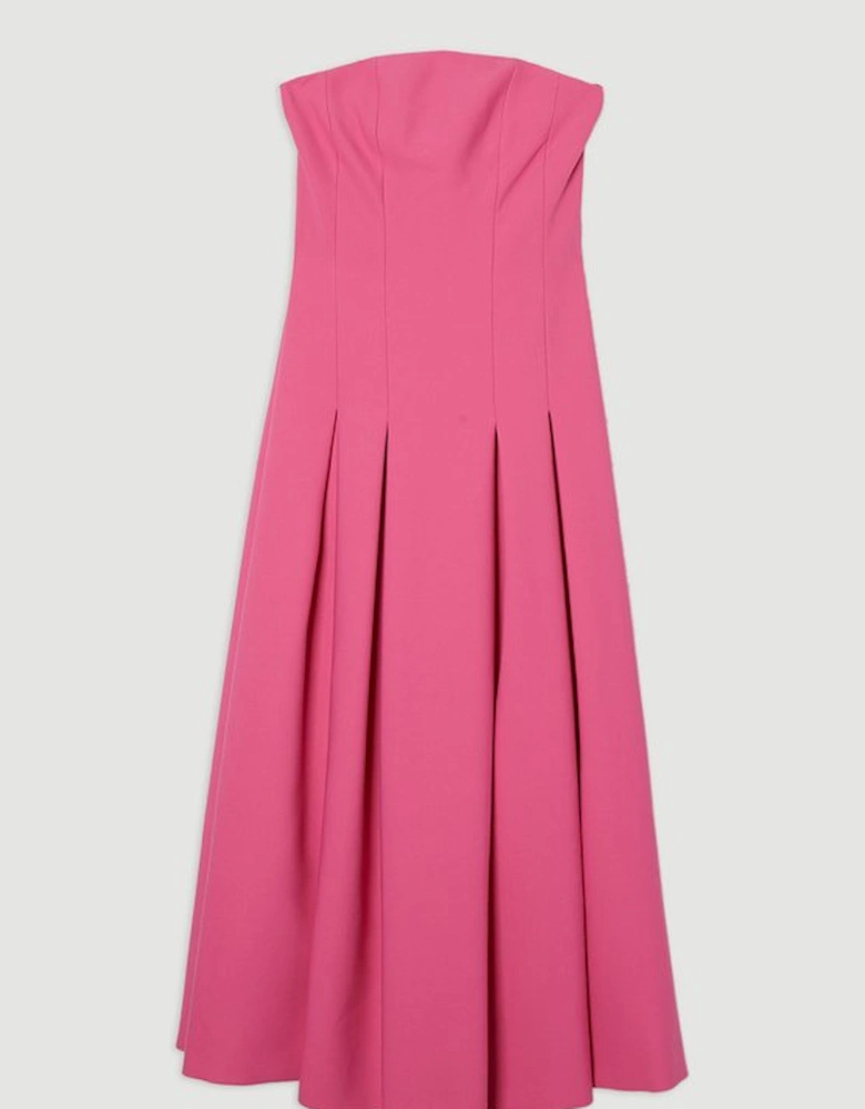 Compact Stretch Tailored Midi Prom Dress