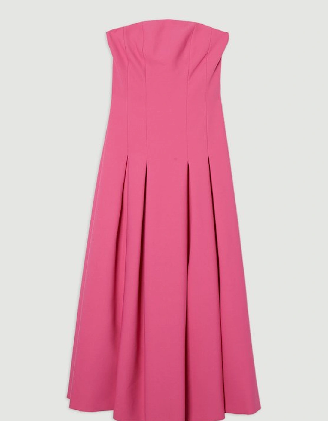 Compact Stretch Tailored Midi Prom Dress