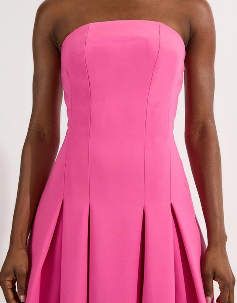 Compact Stretch Tailored Midi Prom Dress