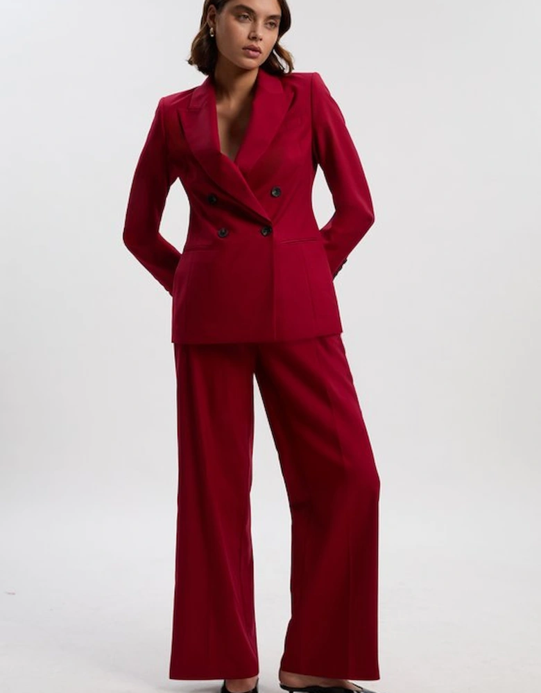 Polished Double Breasted Tailored Blazer