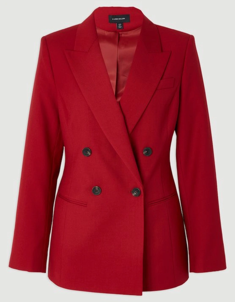Polished Double Breasted Tailored Blazer