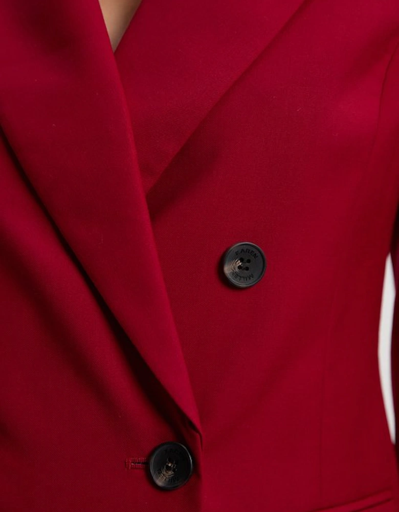 Polished Double Breasted Tailored Blazer
