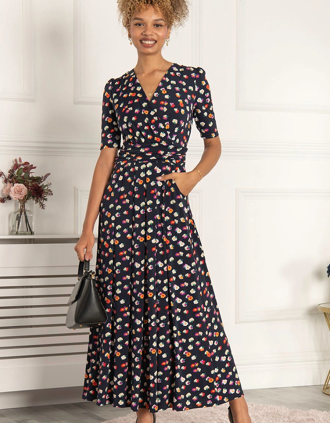 Saniya Print Jersey Maxi Dress, 2 of 1