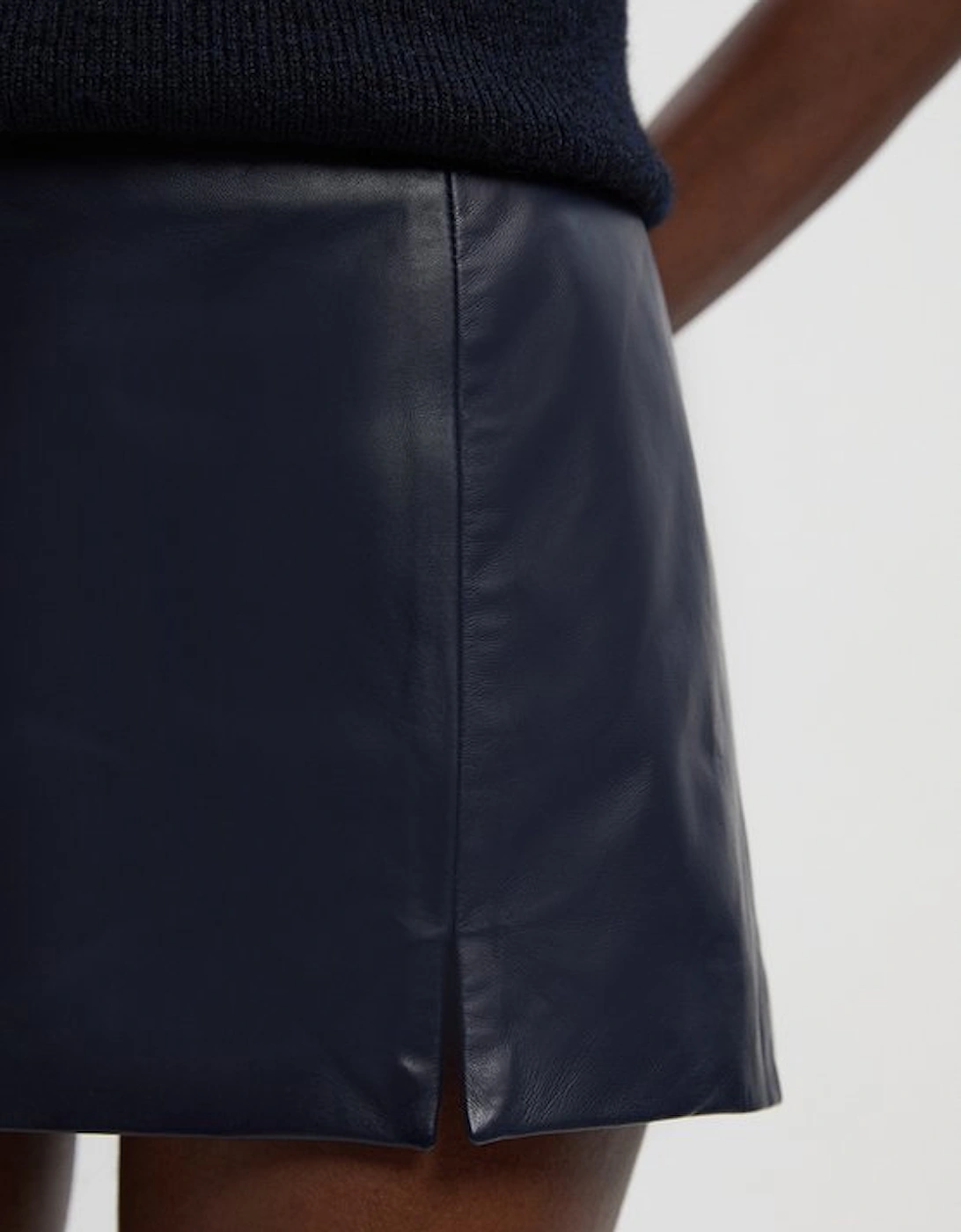 Leather Micro Mini Skirt