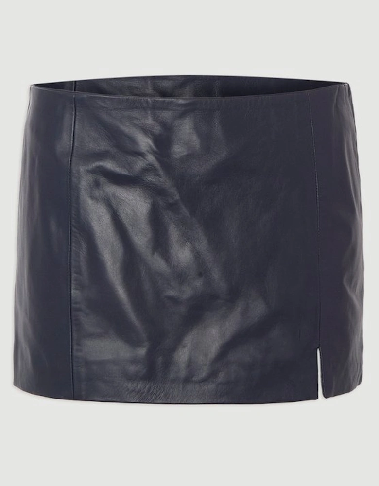 Leather Micro Mini Skirt