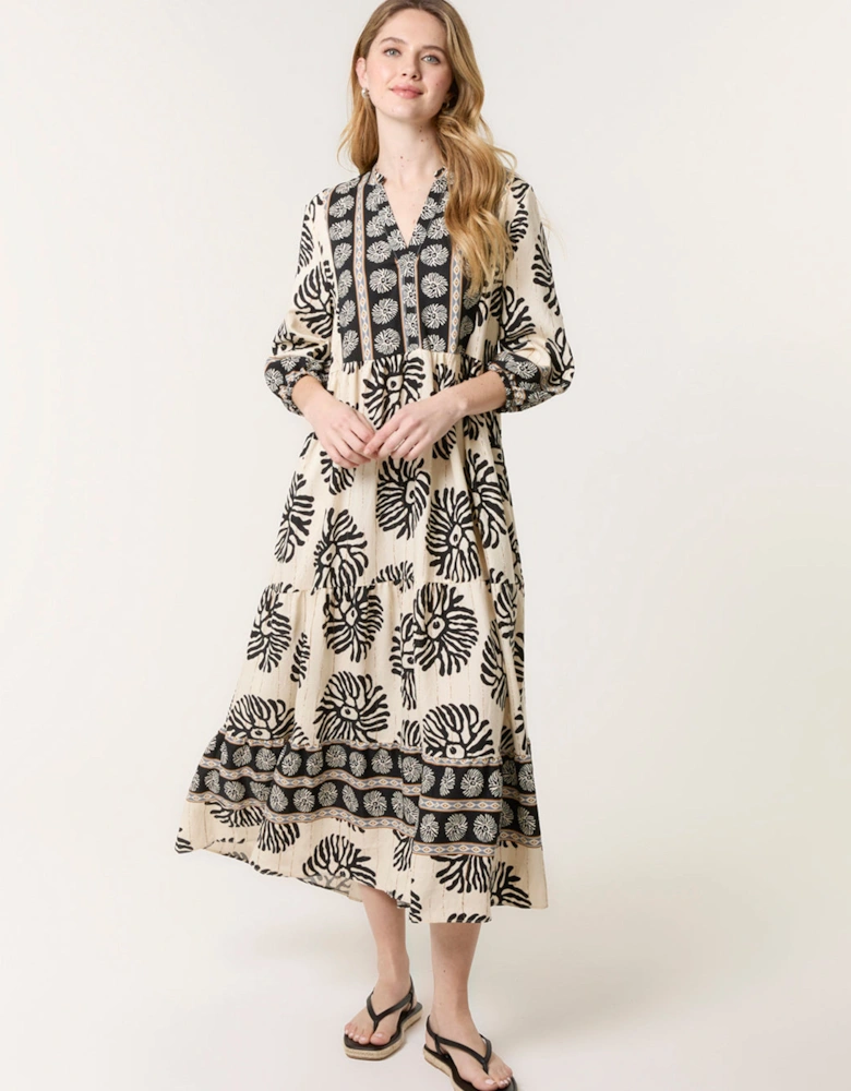 Black Oversized Smock Dress