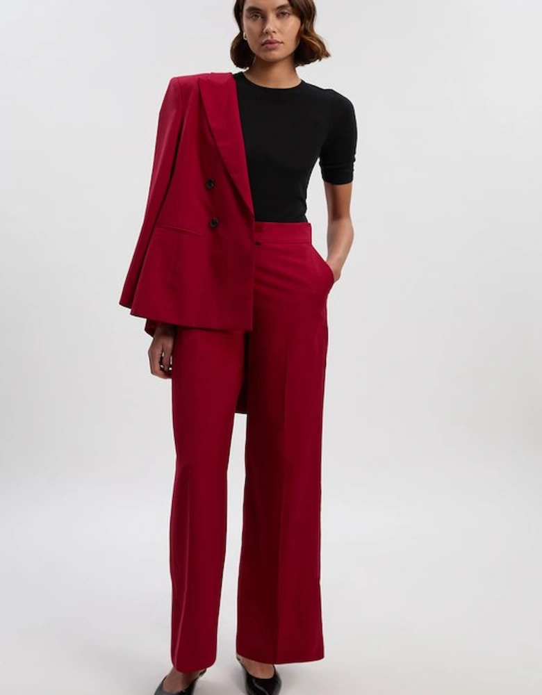 Polished Straight Leg Tailored Trouser