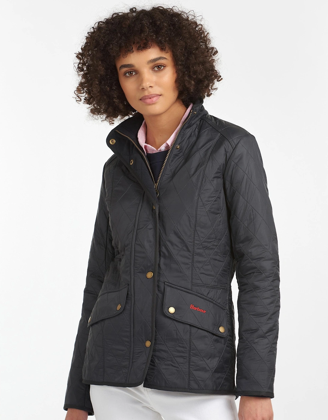 Women's Barbour Cavalry Womens Polarquilt Jacket - Navy - Size: 20