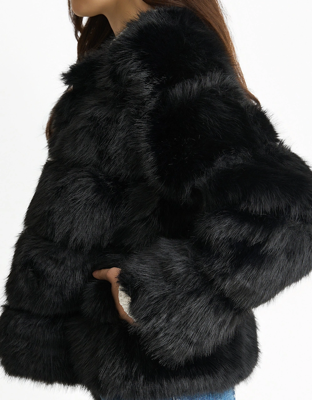 Black Soft Touch Fur Jacket